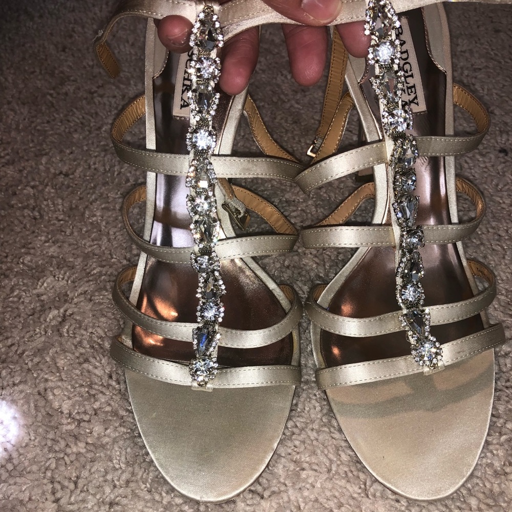 Badgley Mischka bridal heels size 8.5